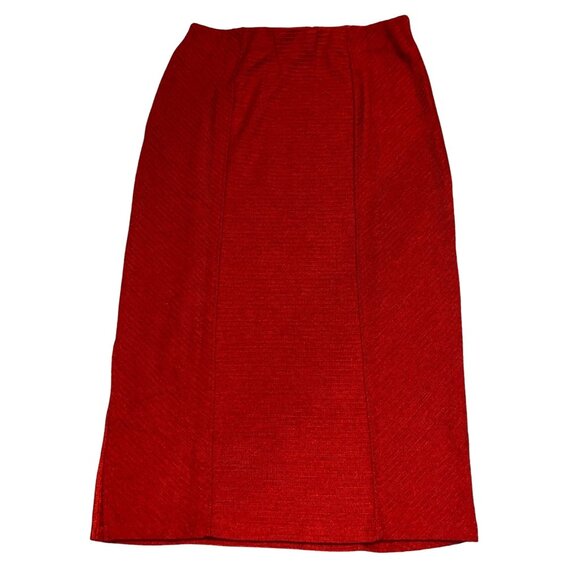 Band of the Free BOG Collective NWT Textured Maxi Skirt Sz Large Womens Orange - Picture 5 of 12